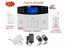 Báo trộm không dây qua SIM điện thoại NAGA-365 GSM