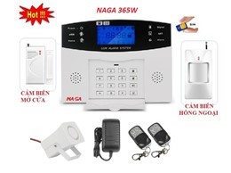 Báo trộm không dây qua SIM và WiFi NAGA-365W
